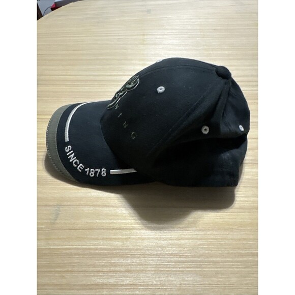 Browning Black & Army Green Embroidery Deer Hat Cap Size L-XL Hunting Grandpa - Picture 2 of 9